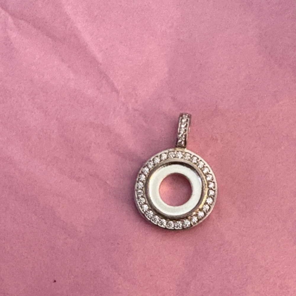 Sterling  Silver Jewel Pop Pendant with Crystal Accents 925 Silver Kameleon